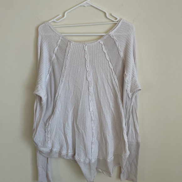 Free People // We The Free White Laguna Thermal Top - Picture 2 of 5